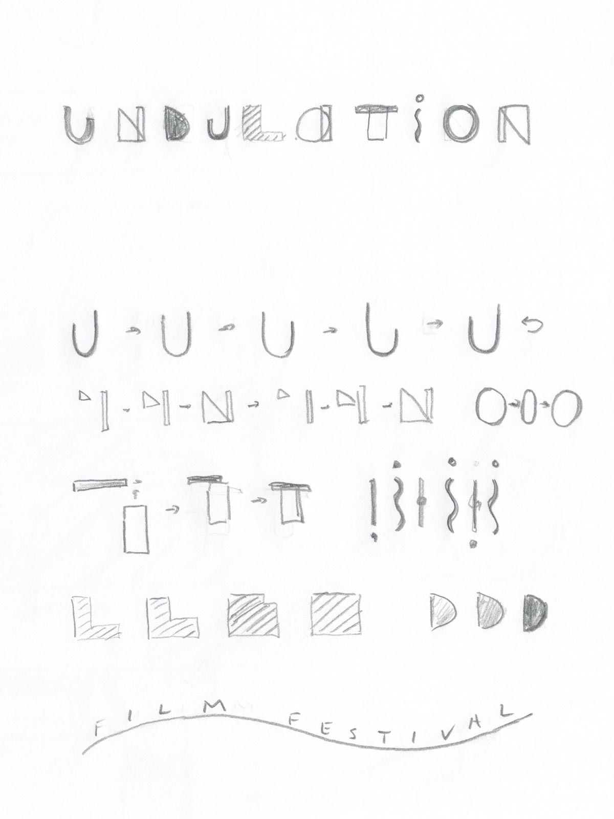 letterform sketches