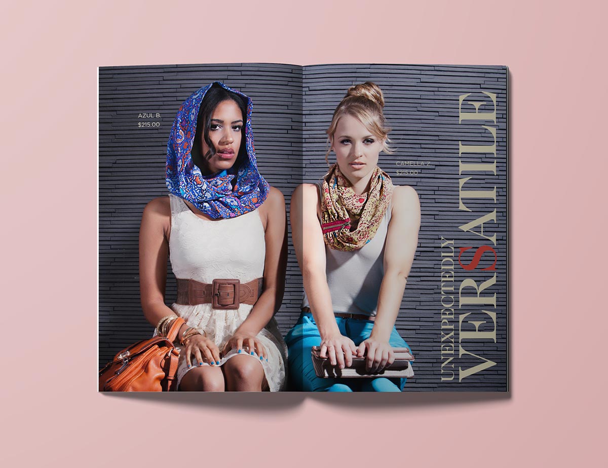 outer cover of the lookbook