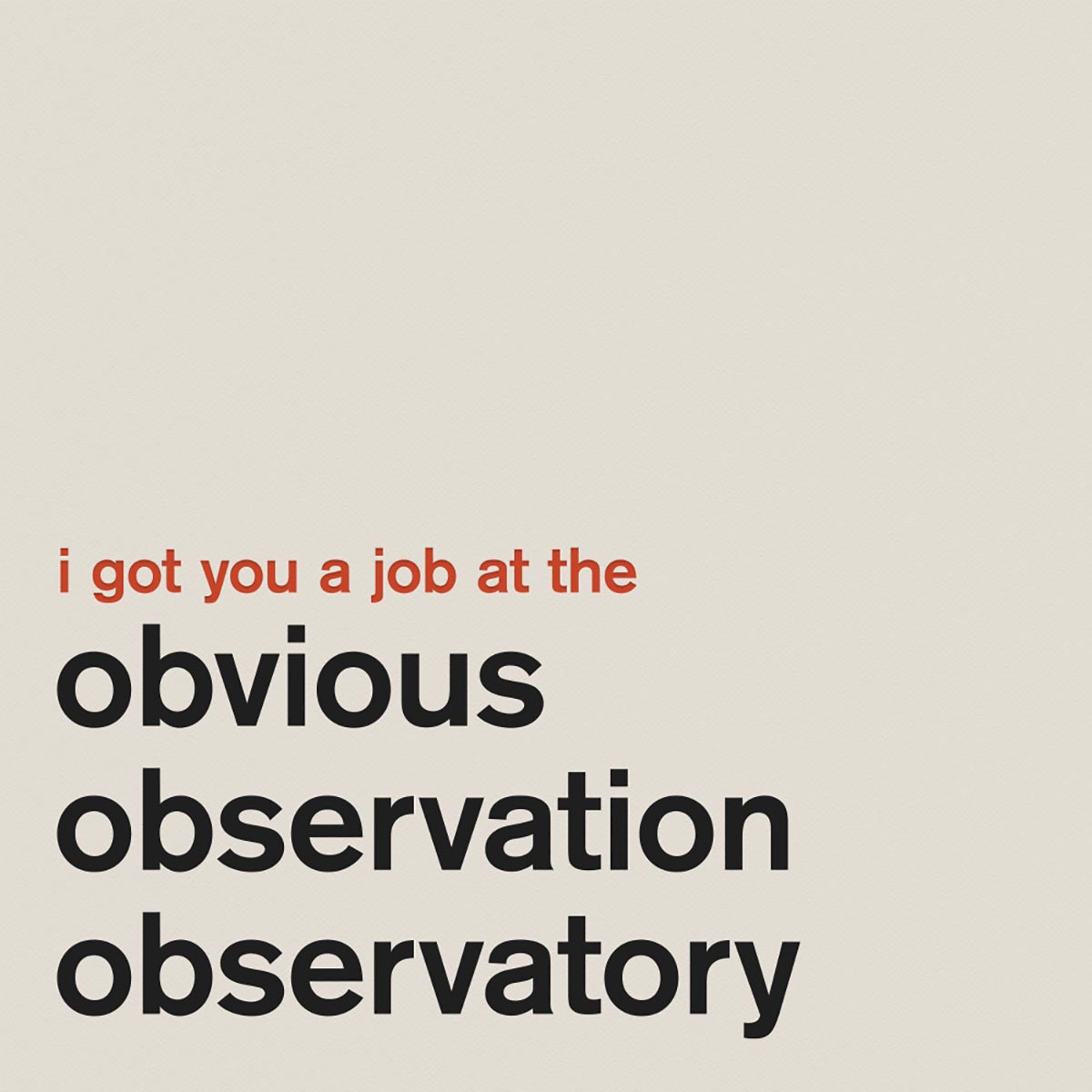 obviousobservation