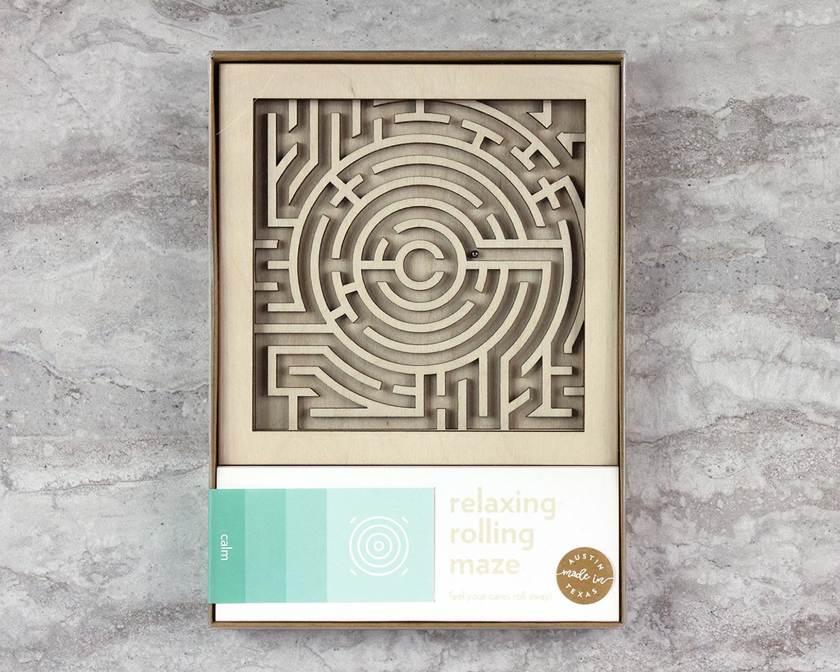 calm maze in packaging