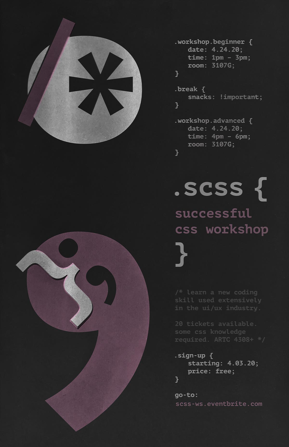 workshop poster