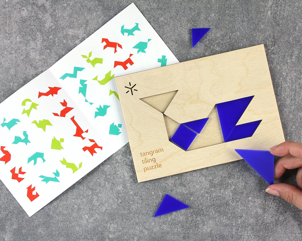 tangram whale in play